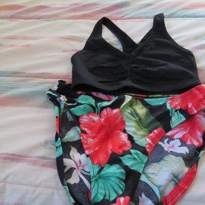 2 pc Catalina bathing suit, stretchy, fits sz 8-14